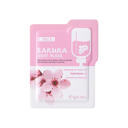 Détox Douceur – Masque d'Argile Purifiant à la Fleur de Cerisier